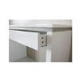 Gabriella White High Gloss Console Table with Diamante Trim