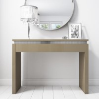 Gabriella Mink High Gloss Console Table with Diamante Trim