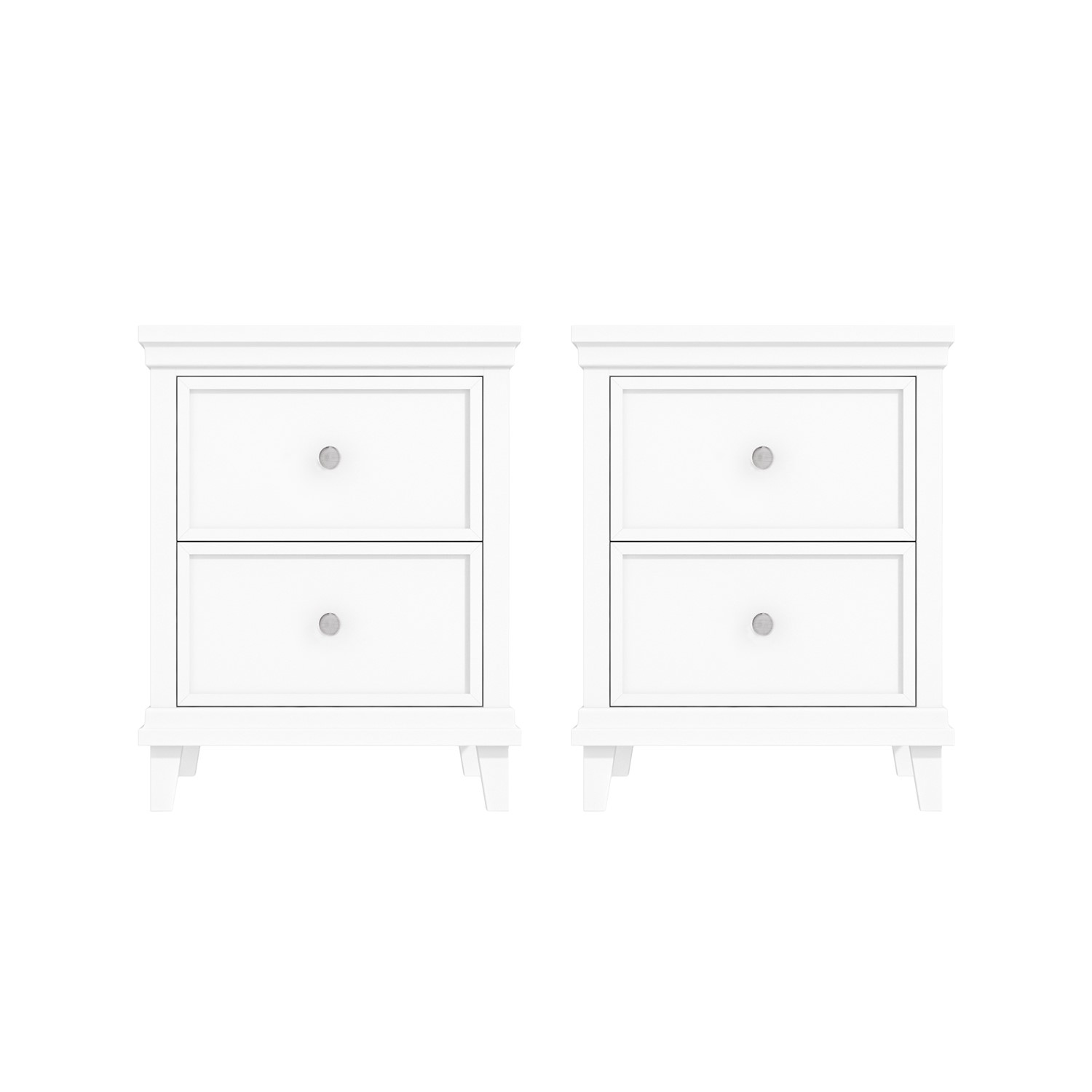 Wiemann tokio 3 drawer bedside with alpine white or glass top
