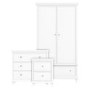 White 3 Piece Bedroom Furniture Set - Georgia