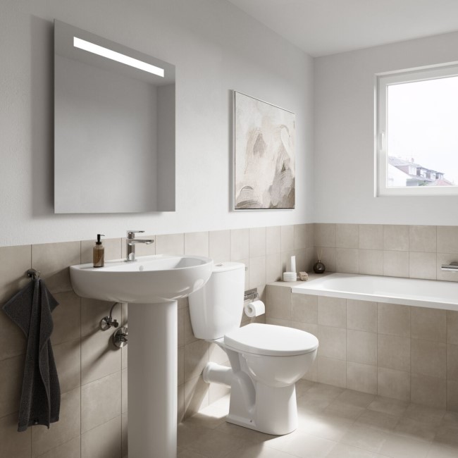 Twyford Pedestal Basin and Close Coupled Toilet Pack