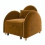 Caramel Velvet Sofa Bed - Gene