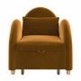 Caramel Velvet Sofa Bed - Gene