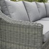 Rowlinson Bunbury Rattan Garden Corner Sofa Set in Grey
