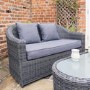 Rowlinson Bunbury Rattan Garden Sofa Set in Grey