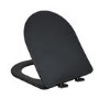 ONLY OPENED - Matt Black Wall Hung Rimless Short Projection Toilet with Soft Close Seat Verona