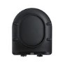 Black Wall Hung Toilet with Black Glass Cabinet, Cistern & Pneumatic Dual Flush Button - Verona