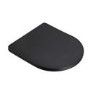 ONLY OPENED - Matt Black Wall Hung Rimless Short Projection Toilet with Soft Close Seat Verona