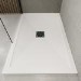 1200x800mm Rectangular Anti-Slip 25mm Slimline White Stone Resin Shower Tray – Harmony