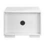 White Ribbed Tv Unit 60cm