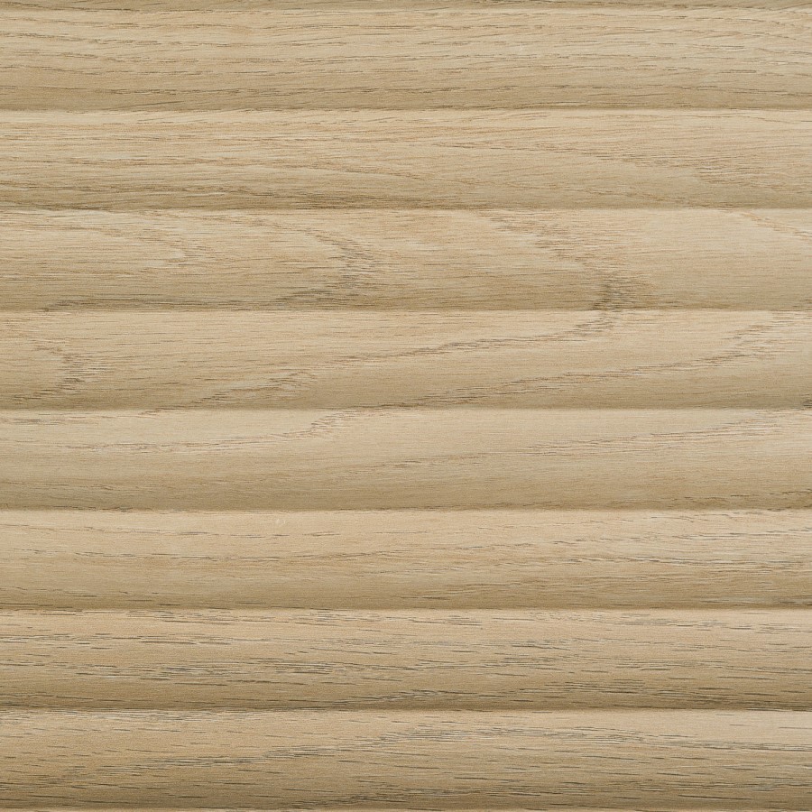 Multifunctional Oak Ribbed Floating TV Stand - TV's up to 75" - Hazel