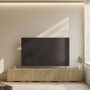 Multifunctional Large Oak Ribbed Freestanding TV Unit - TV's up to 85" - Hazel