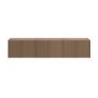 Multifunctional Walnut Ribbed Floating TV Stand - TV's up to 75" - Hazel