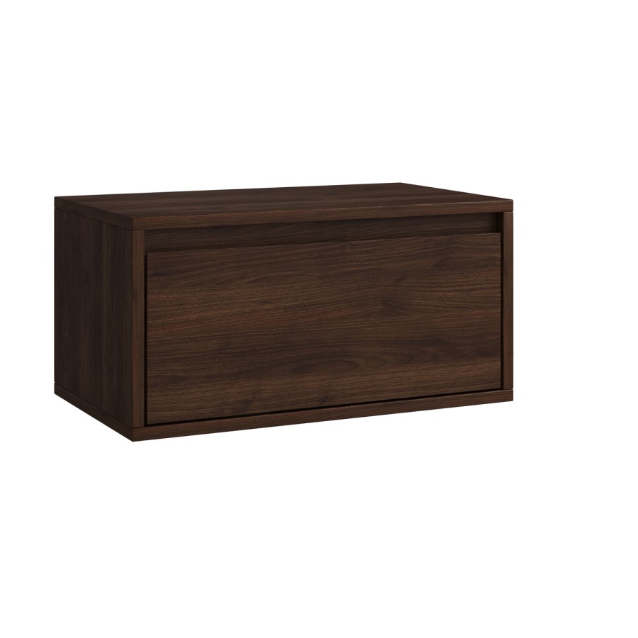 Walnut Floating Wall Mounted TV Stand - TV's up to 75" - Hiro
