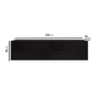 Small Black Floating Wall Mounted TV Stand - TV's up to 55" - Hiro