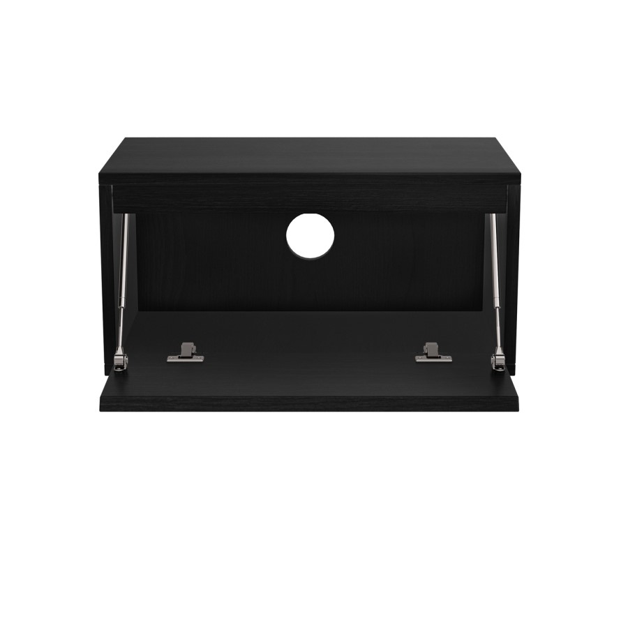 Black Floating Wall Mounted TV Stand - TV's up to 75" - Hiro