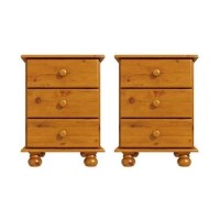 Pine Pair of Bedside Tables - Hamilton Pine Pair of Bedside Tables - Hamilton