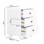 White Pair of Bedside Tables - Hampton