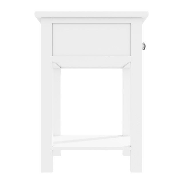 Kids White Painted Bedside Table with Drawer - Harper