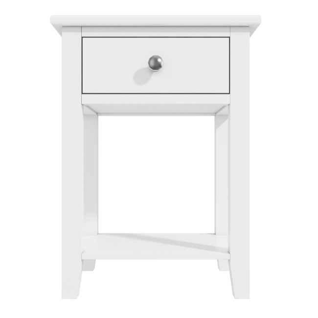 Kids White Painted Bedside Table with Drawer - Harper