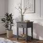 Grey Bedside Table and Chest of Drawers Set - Harper