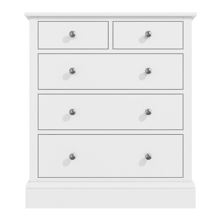 Kids White Painted Chest of 5 Drawers - Harper