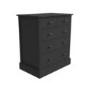 Kids Grey Painted Chest of 5 Drawers - Harper