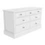 Kids Wide White Painted Chest of 7 Drawers - Harper