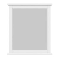 GRADE A2 - Harper White Solid Wood Mirror