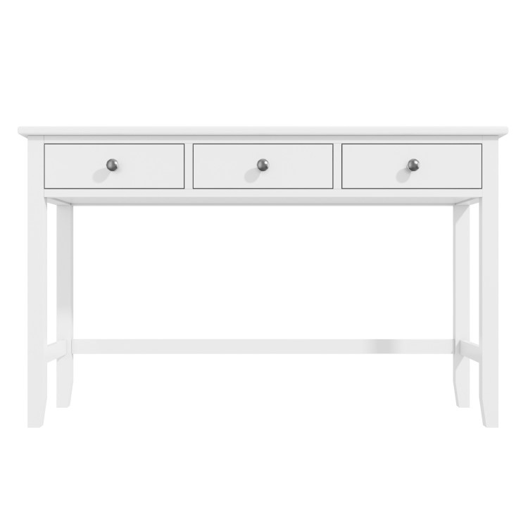 Kids White Solid Wood Desk with 3 Drawers - Harper