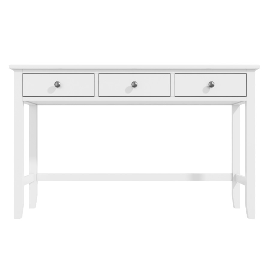Kids White Solid Wood Desk with 3 Drawers - Harper