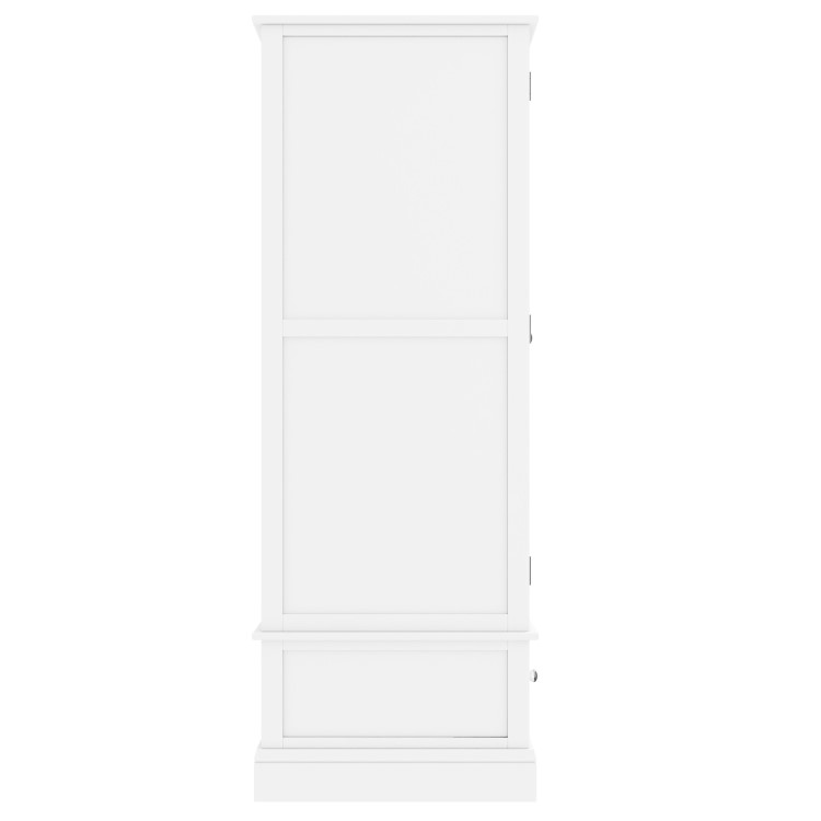 Kids White Painted 2 Door Double Wardrobe with Drawer - Harper 