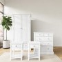 White 4 Piece Bedroom Furniture Set - Harper