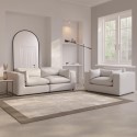 BUN/HSN003/91459 3 Seater Sofa and Love Seat Set in Beige Boucle - Hudson