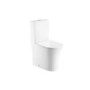 Close Coupled Closed Back Comfort Height Toilet with Soft Close Seat and Chrome Push Button - Indiana