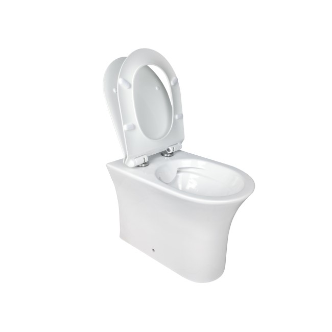 Back to Wall Rimless Toilet with Soft Close Seat - Indiana