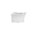 Indiana Wall Hung Toilet 820mm Pneumatic Frame & Cistern & Black Glass Flush Plate
