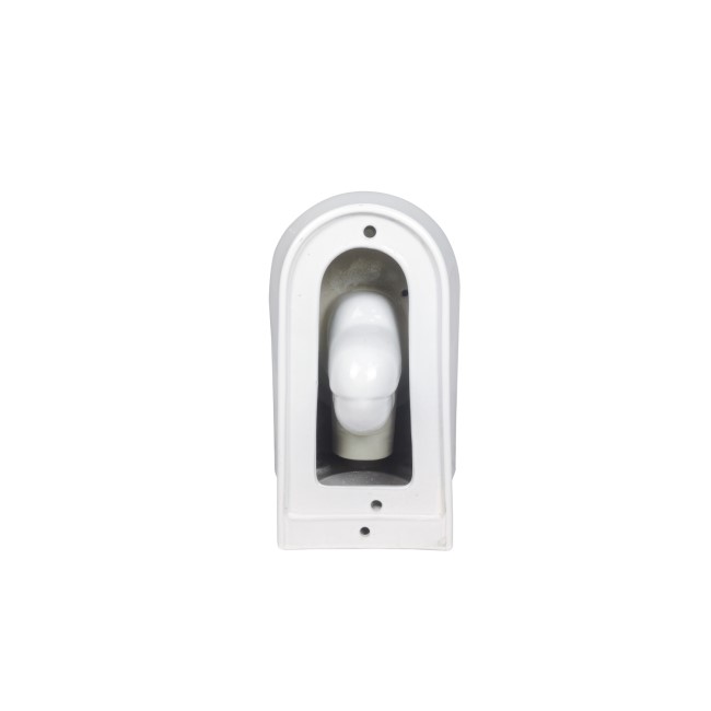 Indiana Wall Hung Toilet 820mm Pneumatic Frame & Cistern & White Glass Flush Plate