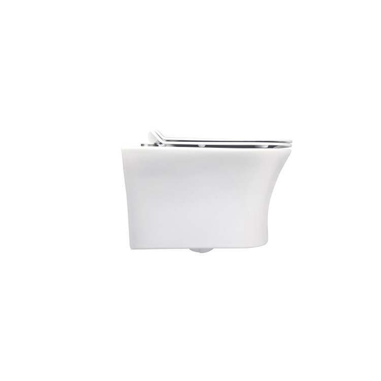 Indiana Wall Hung Toilet 1160mm Pneumatic Frame & Cistern & Chrome Flush Plate