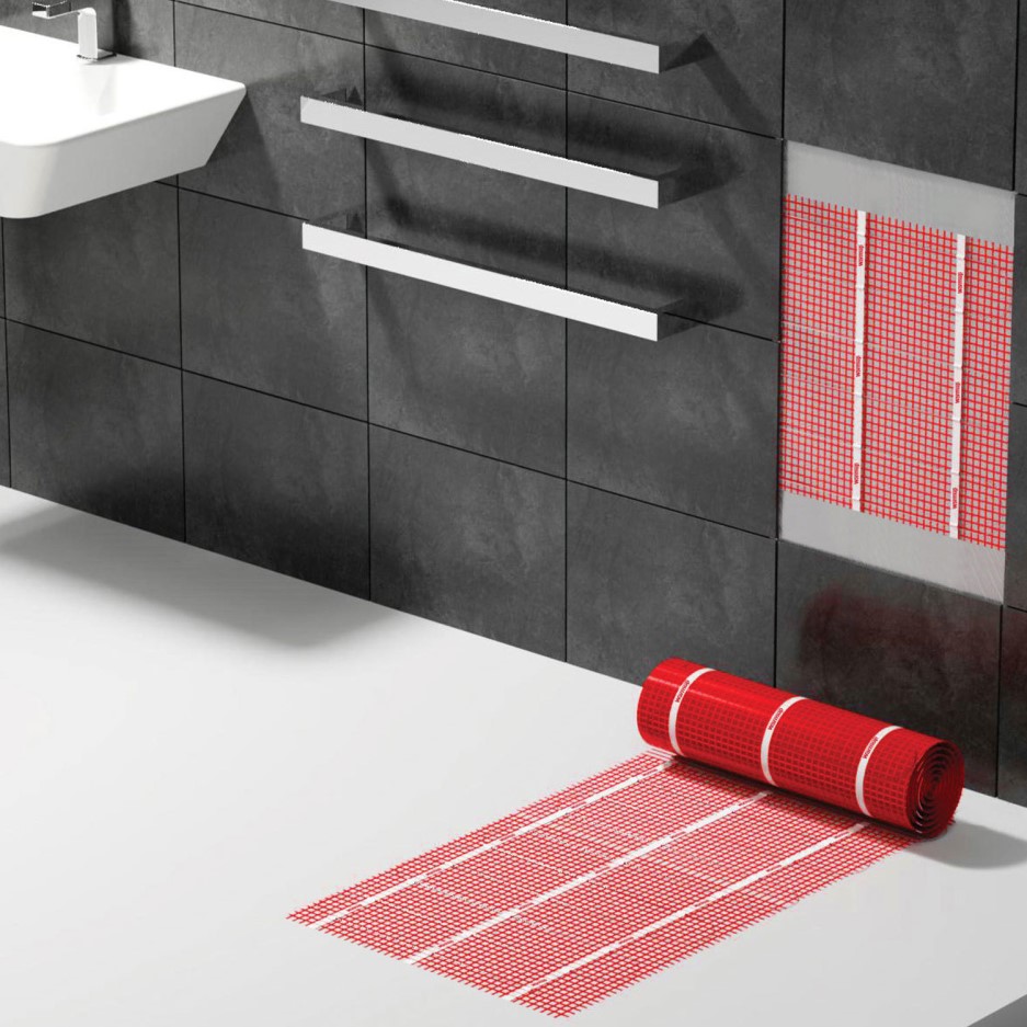 2sqm Electric Underfloor Heating Kit with 6iE WiFi Onyx Black