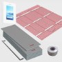3sqm Electric Underfloor Heating Kit with 6iE WiFi Bright Porcelain Thermostat & Heated Towel Bar - Warmup Sticky Mat
