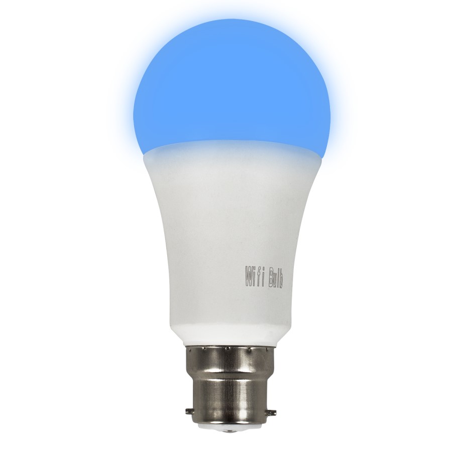 electriQ Smart Lighting Colour Wifi Bulb with B22 bayonet ending - Alexa & Google Home compatible - 3 Pack