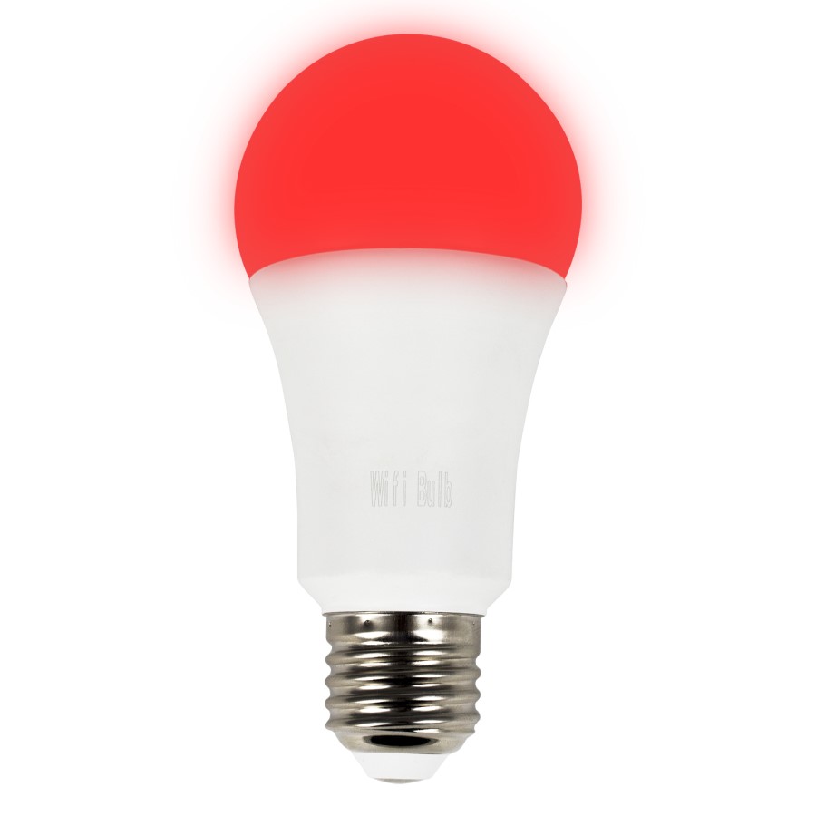 electriQ Smart Lighting Colour Wifi Bulb with E27 screw ending - Alexa & Google Home compatible - 5 Pack