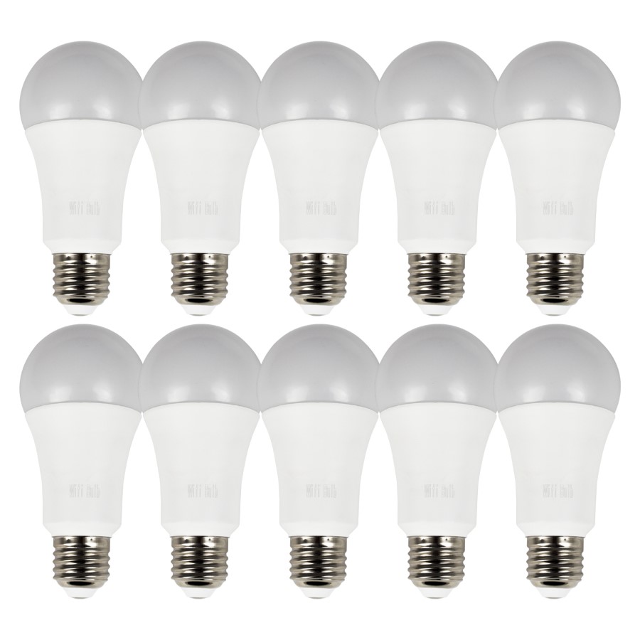 electriQ Smart dimmable colour Wifi Bulb with E27 screw ending - Alexa & Google Home compatible - 10 Pack