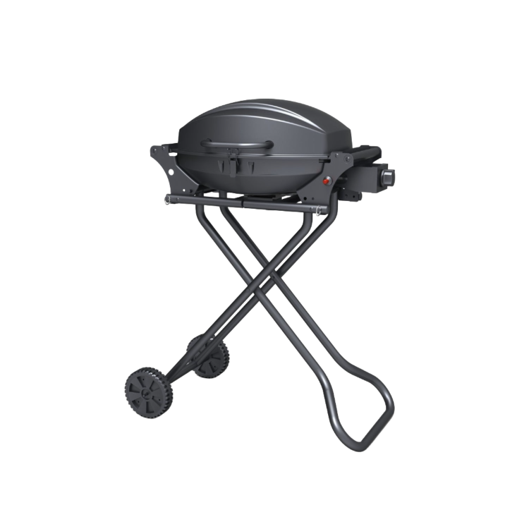 Boss Grill Louisiana Portable - Single Burner Gas BBQ Grill with Trolley