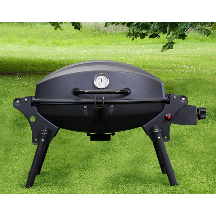 Boss Grill Louisiana Portable - Single Burner Gas BBQ Grill with Trolley