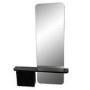 Black Oak Full Length Wall Mirror with Storage - Izzi