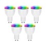 electriQ Smart Lighting dimmable colour Wifi Bulb with GU10 Spotlight fitting - Pack of  5