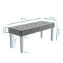Mirrored Dining Table with 2 Grey Velvet Knocker Back Chairs & Matching Bench - Jade Boutique