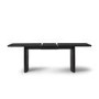 ONLY OPENED - Black Oak Extendable Dining Table - Seats 8 - Jarel